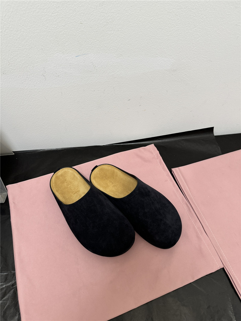 The R0w hugo suede mules black
