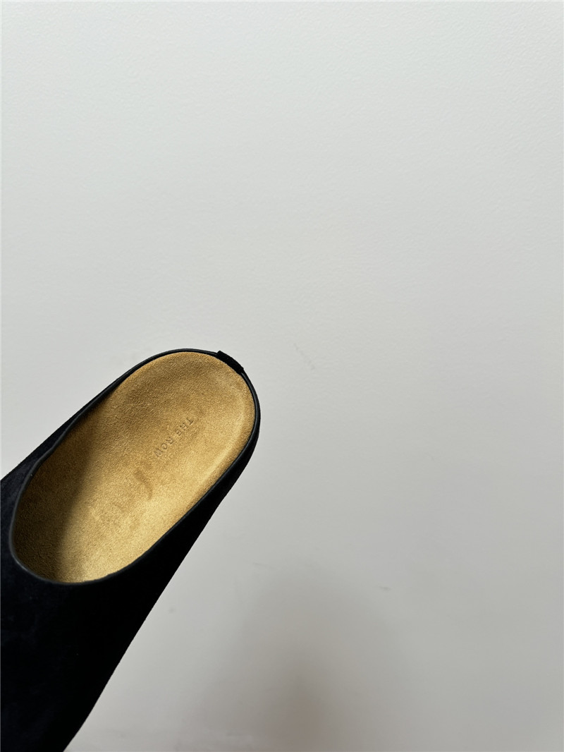 The R0w hugo suede mules black