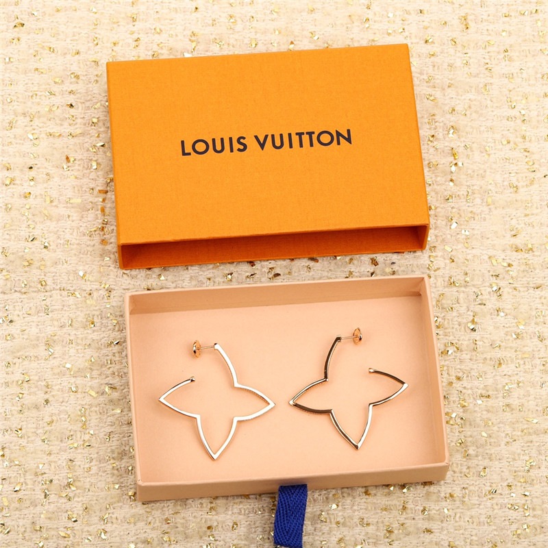l0vis Vvtt0n lv hollow silhouette earrings