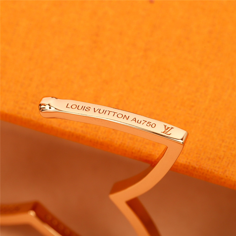 l0vis Vvtt0n lv hollow silhouette earrings