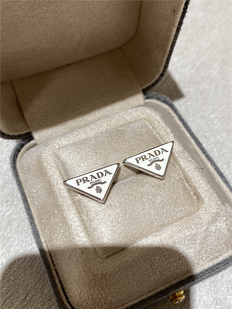 Pra*a triangle brand earrings