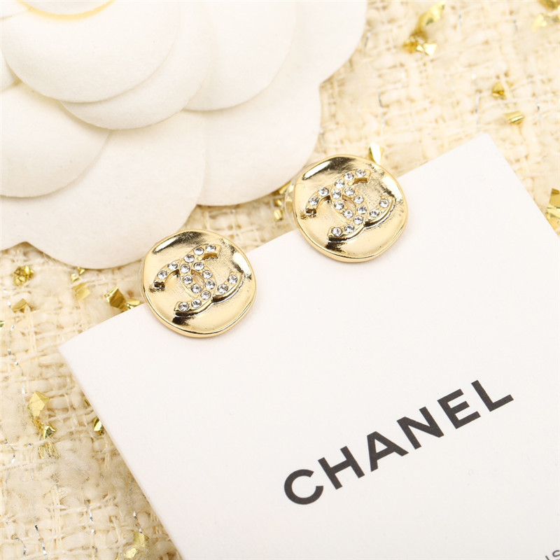 Ch**el coin double c earrings