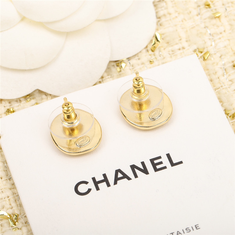 Ch**el coin double c earrings