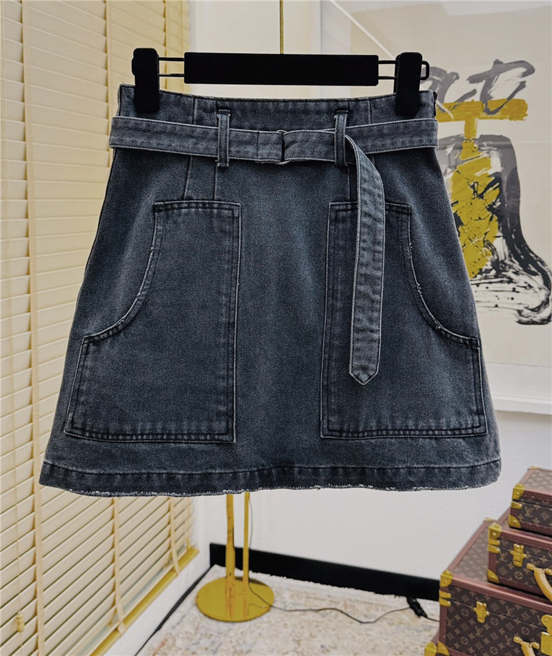 Pra*a denim mini skirt replica clothing