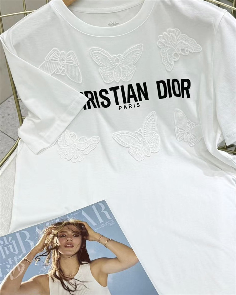 D10r butterfly white t replica d&g clothing