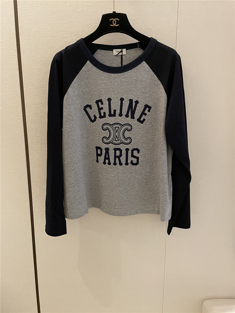 Ce1i*e grey cotton jersey paris t-shirt