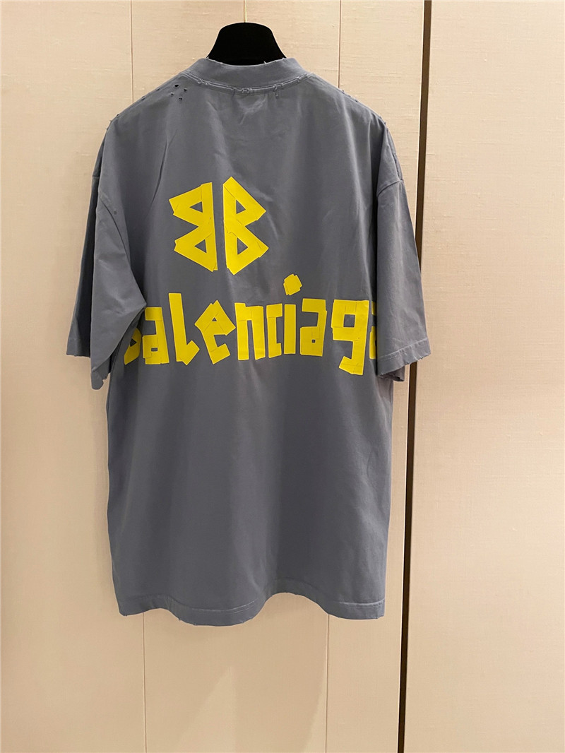 Ba1en*iaga new distressed short sleeve replica clothing sites