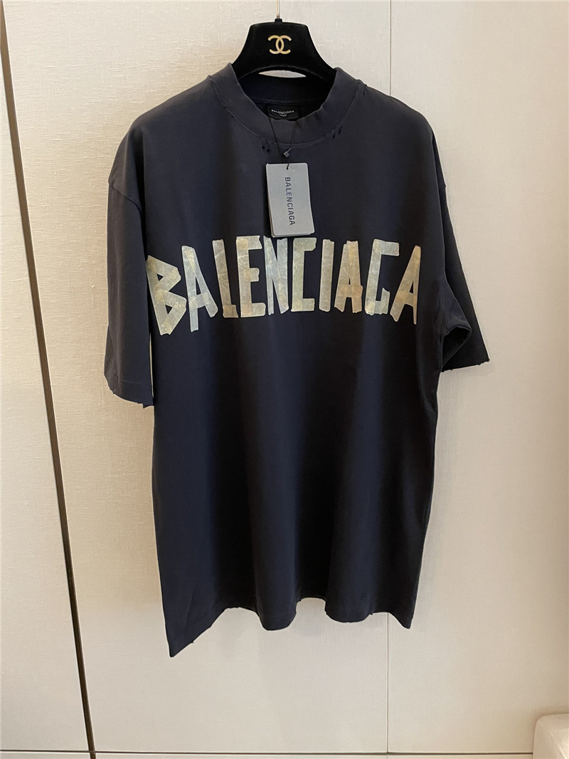 Ba1en*iaga new distressed short sleeve replica clothing sites