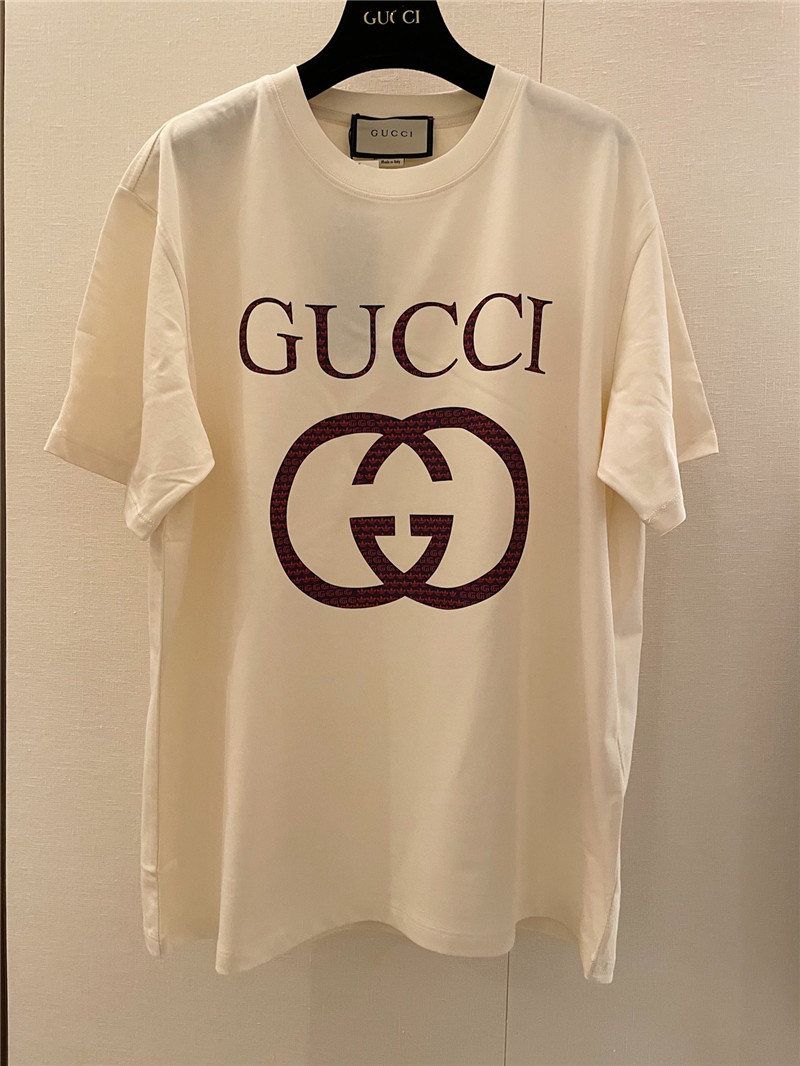 Gucci classic logo cotton short sleeve replica d&g clothing