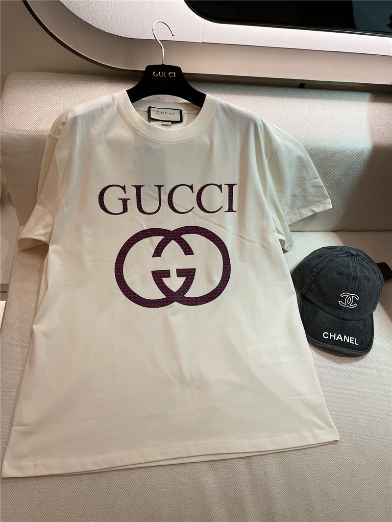 Gvc*1 classic logo cotton short sleeve replica d&g clothing