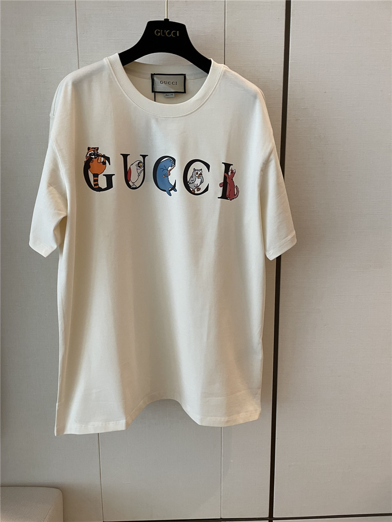 Gucci animal print short sleeve replica d&g clothing