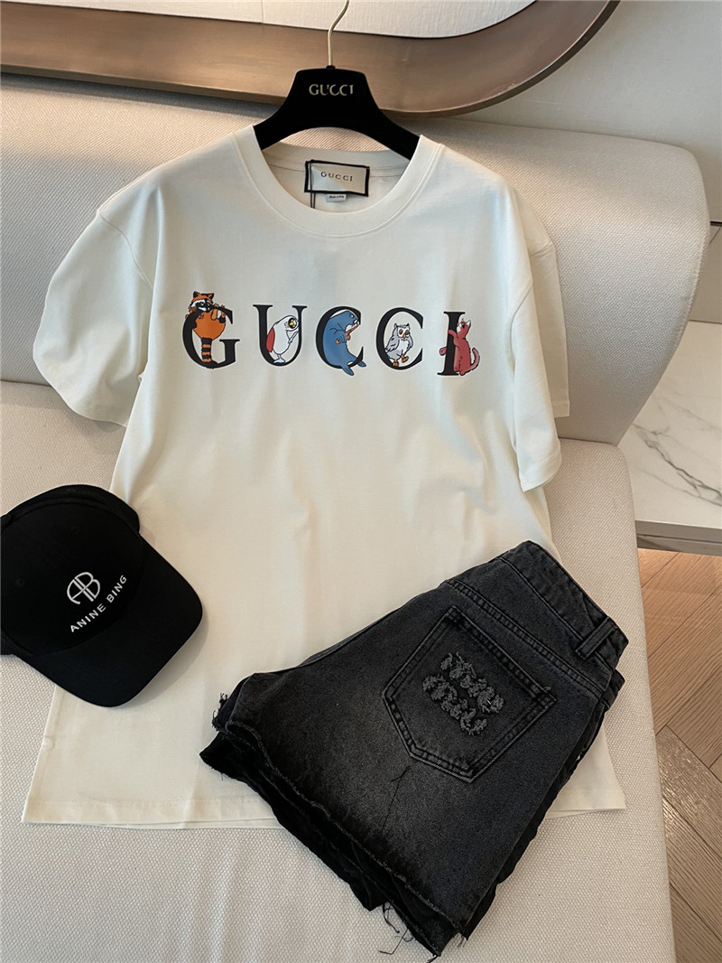 Gucci animal print short sleeve replica d&g clothing
