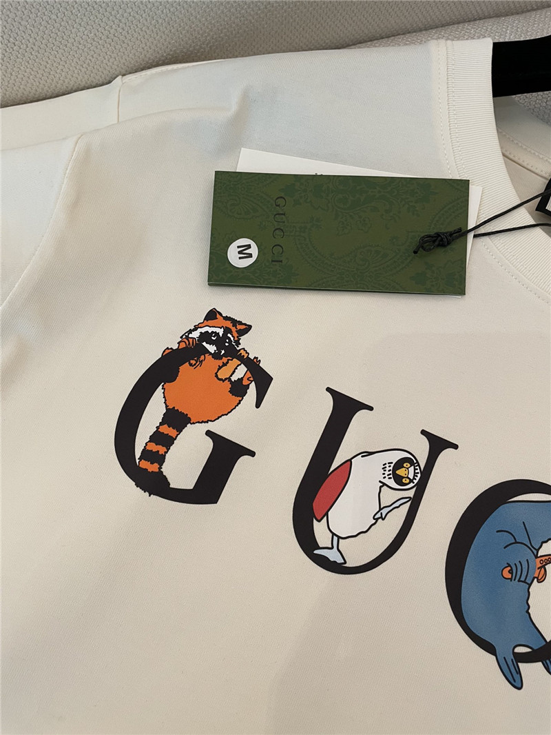 Gucci animal print short sleeve replica d&g clothing