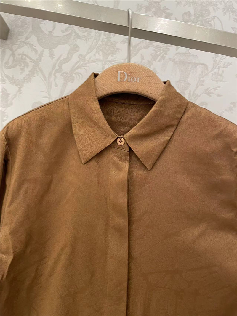 D10r paris map jacquard shirt replica clothing