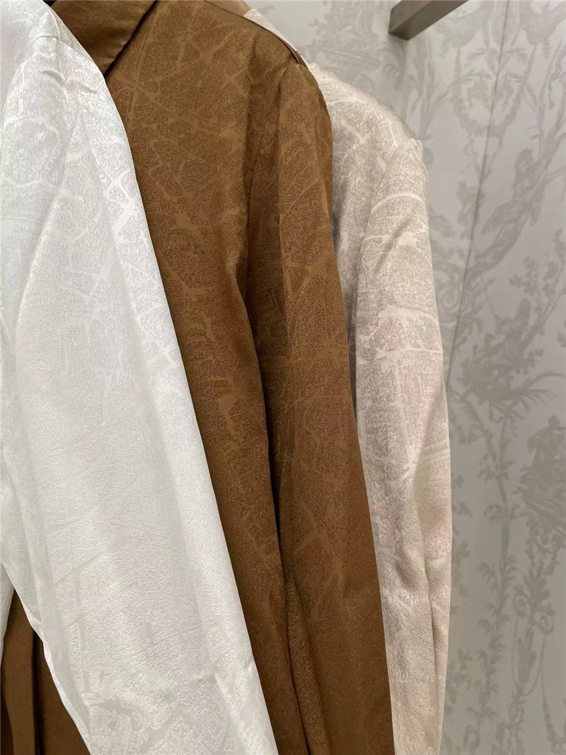 D10r paris map jacquard shirt replica clothing