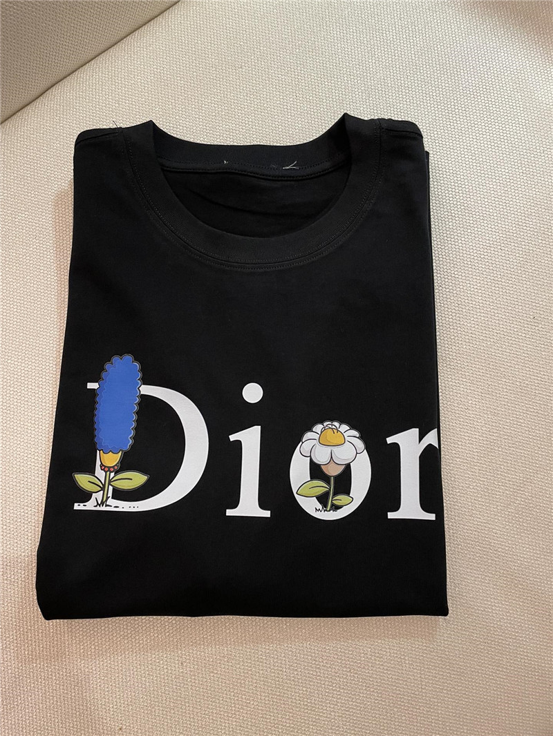 D10r colorful letters logo short sleeve replica d&g clothing