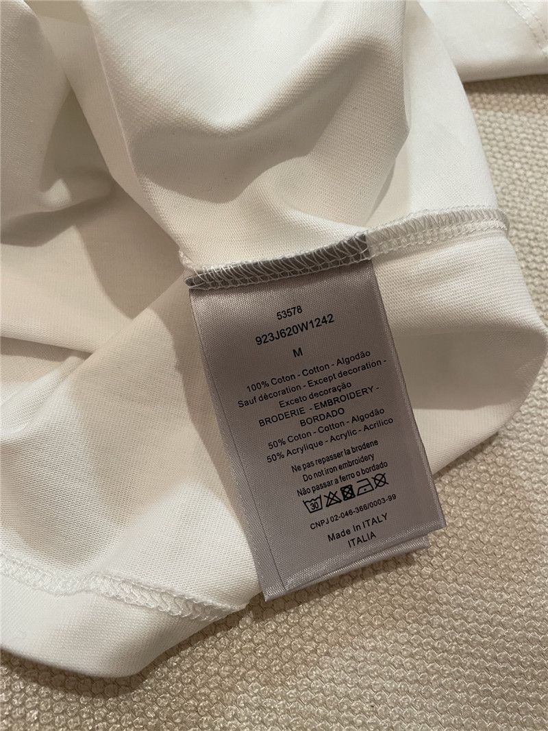 D10r colorful letters logo short sleeve replica d&g clothing