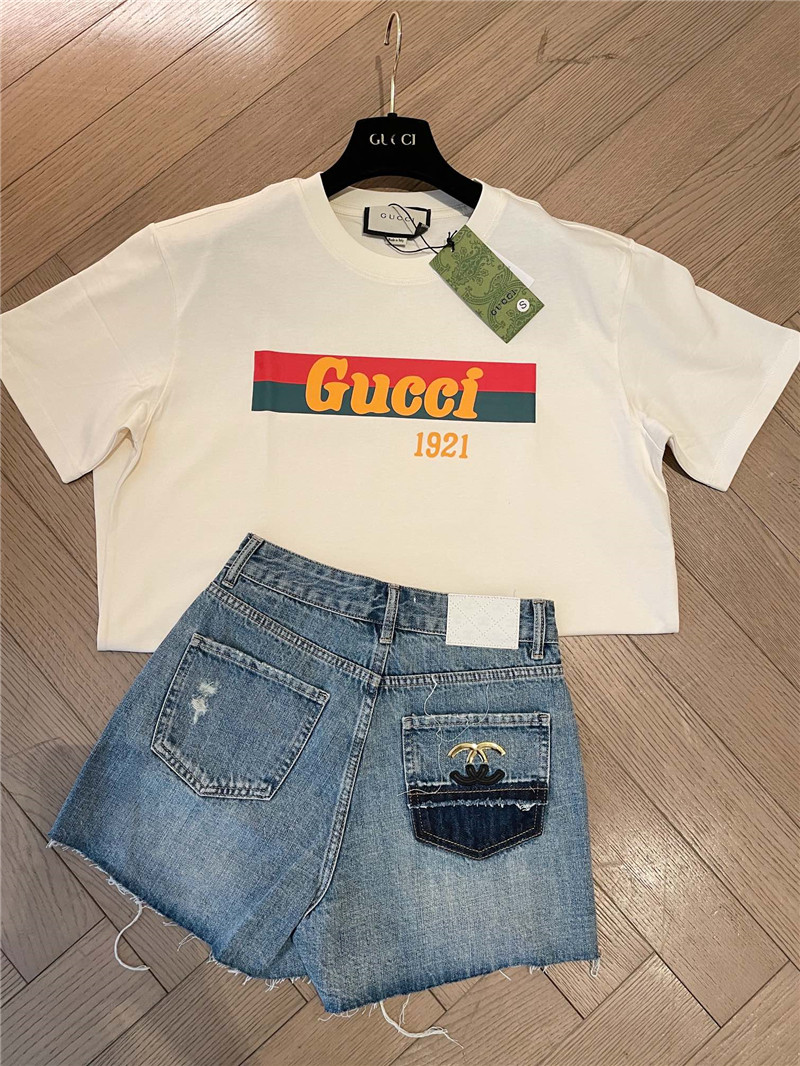 Gucci new short sleeve replica designer clothes