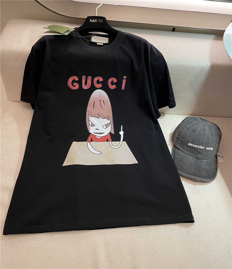 Gucci funny little girl short sleeve replica designer clothing websites