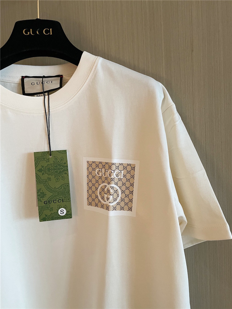 Gucci pure cotton short sleeve replica designer clothes
