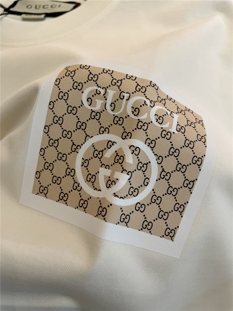 Gucci pure cotton short sleeve replica designer clothes