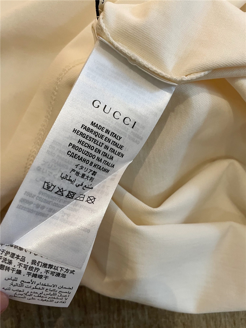 Gucci pure cotton short sleeve replica designer clothes