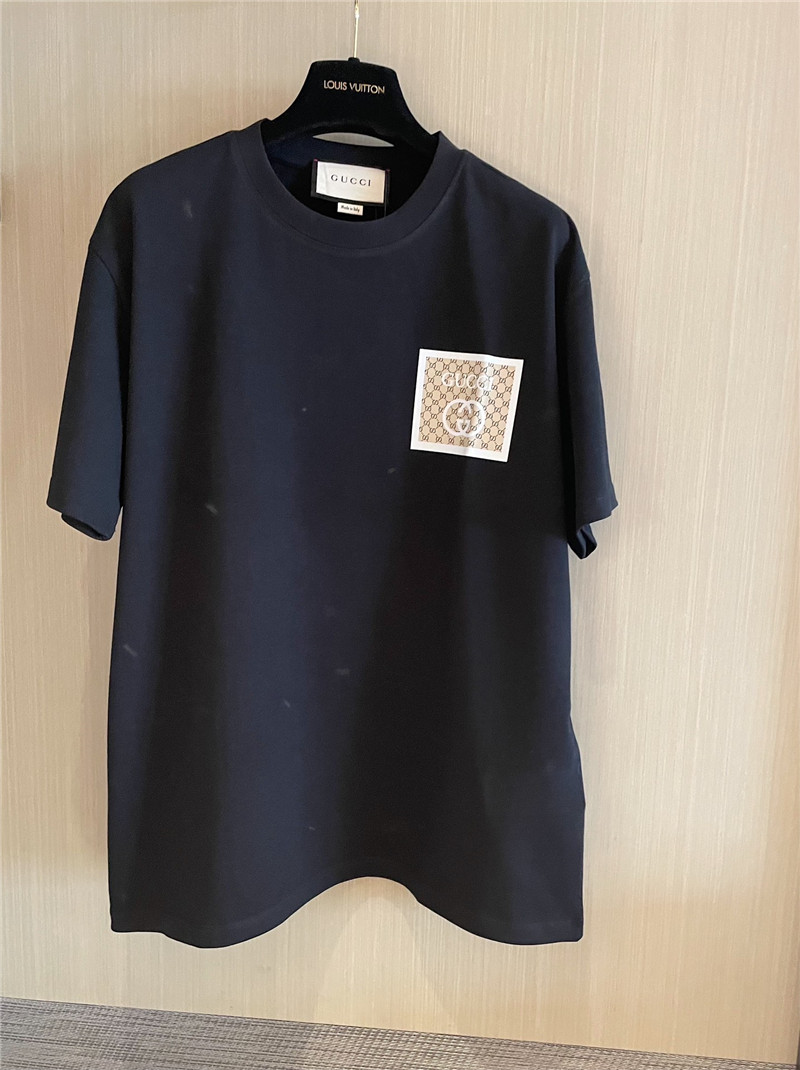 Gucci pure cotton short sleeve replica designer clothes
