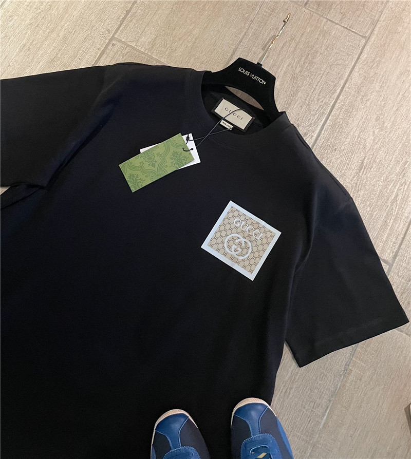 Gucci pure cotton short sleeve replica designer clothes