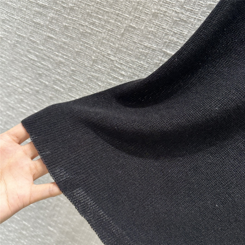 D10r slightly see-through knitted vest replica d&g clothing