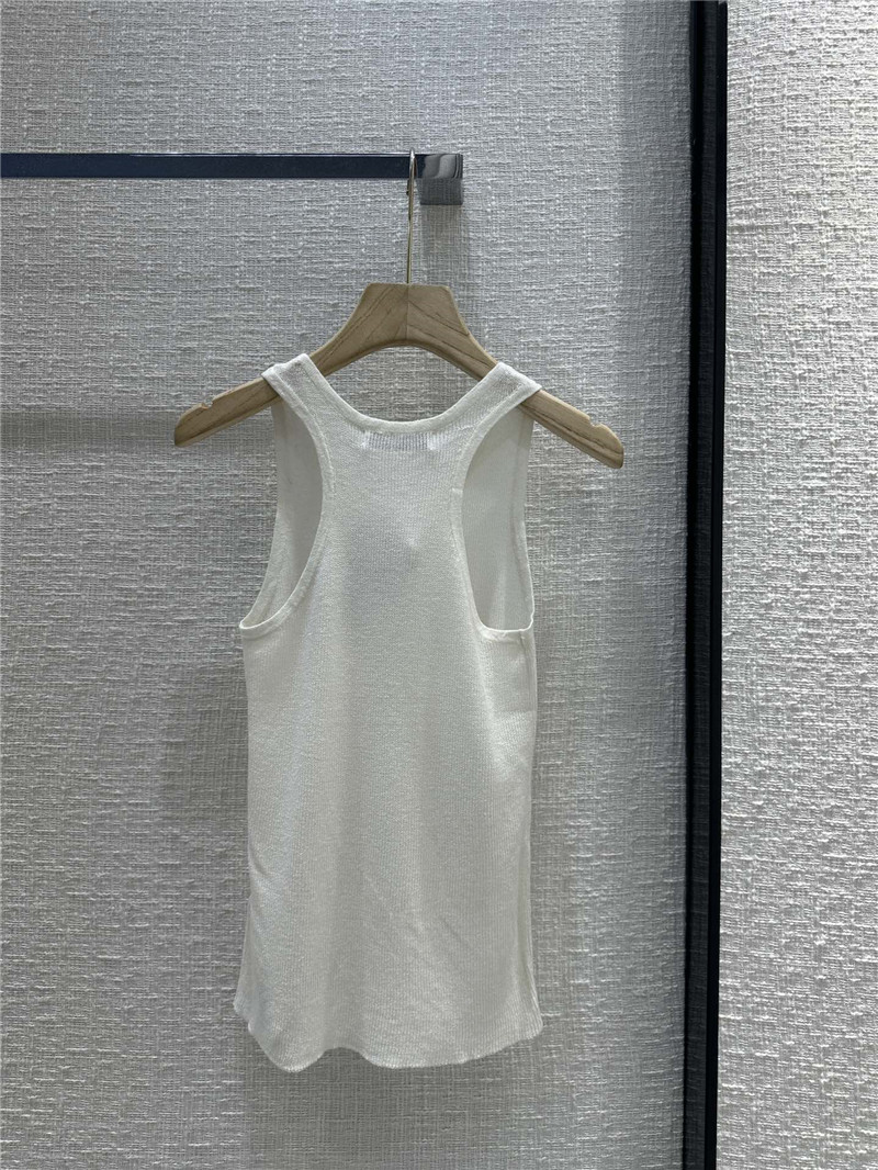 D10r slightly see-through knitted vest replica d&g clothing