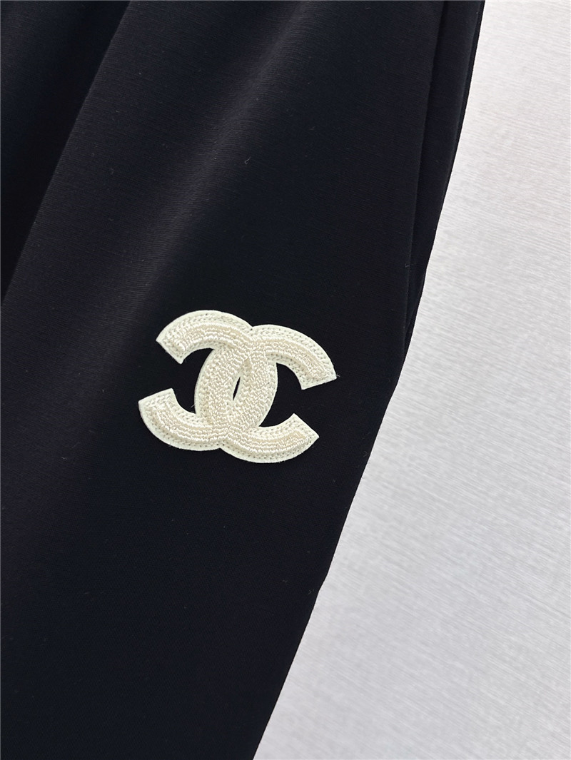 Ch**el elastic waist straight pants replica designer clothes