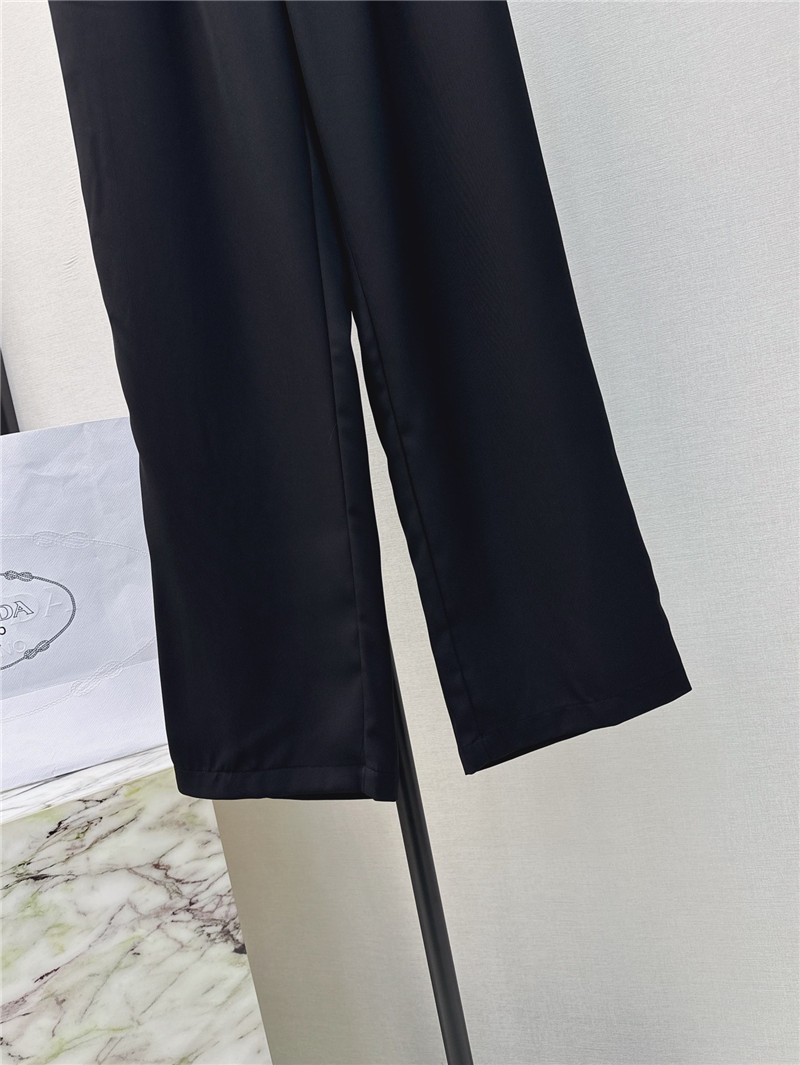 Pra*a new belt decorated trousers replica clothing