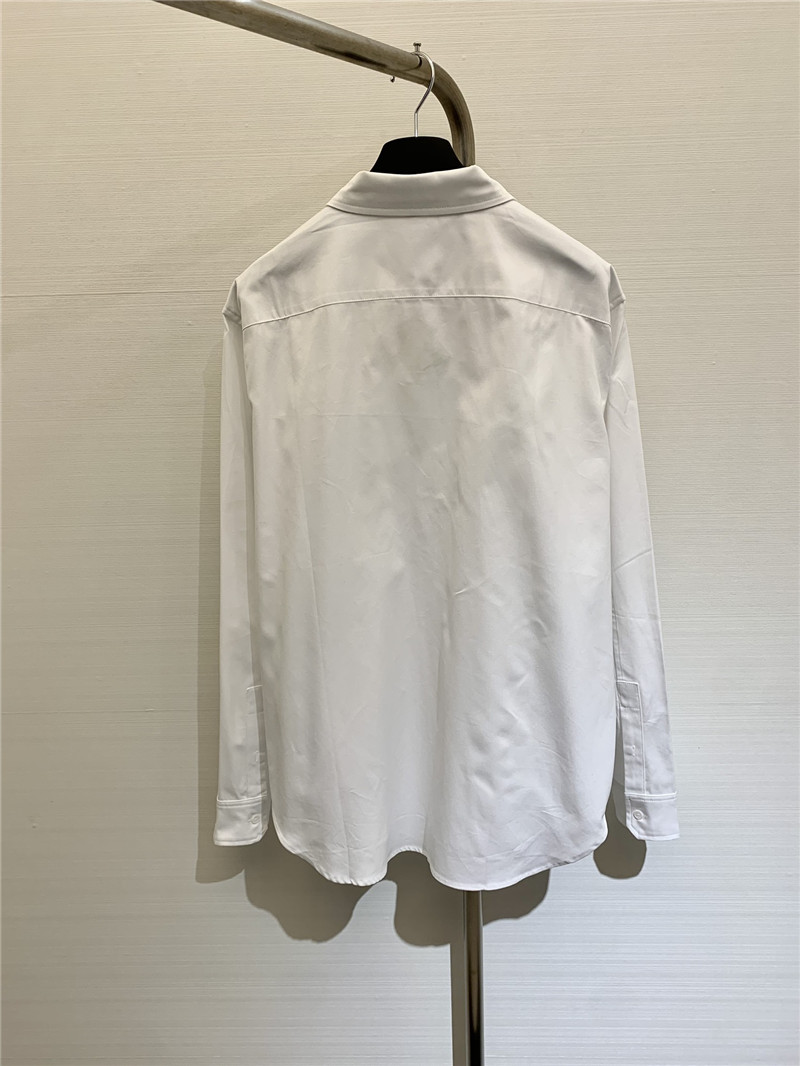 L0ew* embroidered logo cotton shirt replica d&g clothing