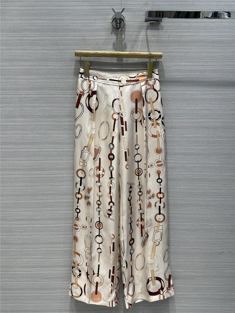 H**me5 silk straight wide leg pants replica designer clothes