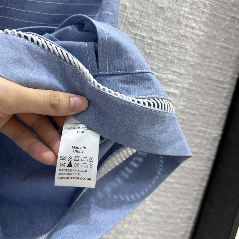 Chloé crocheted cutout blue shorts replica clothing