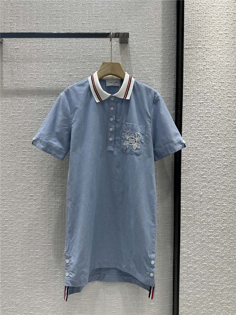 Thom Browne crochet pocket Polo collar dress replica clothing