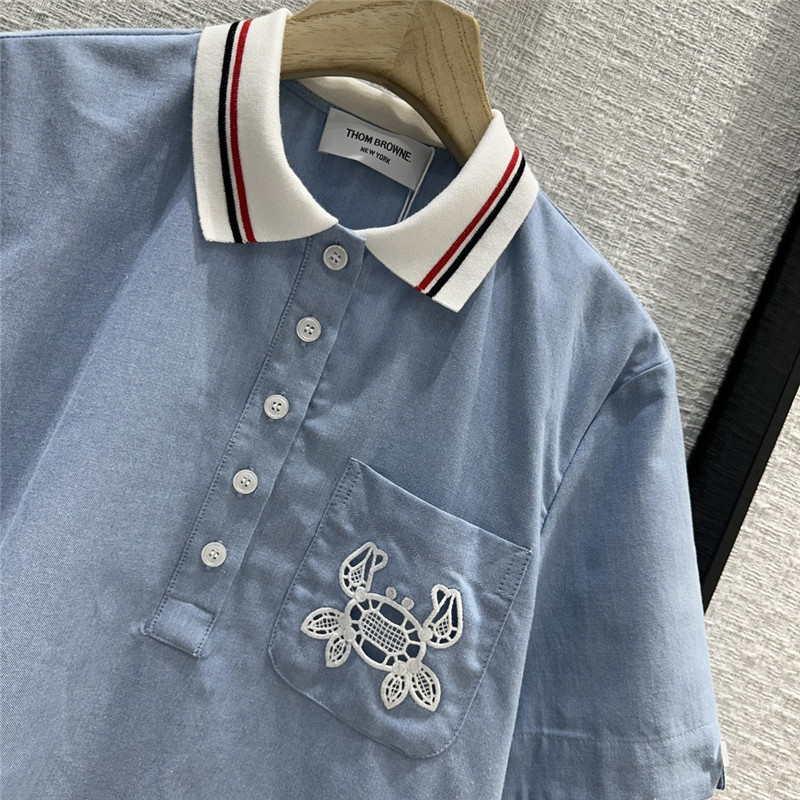 Thom Browne crochet pocket Polo collar dress replica clothing