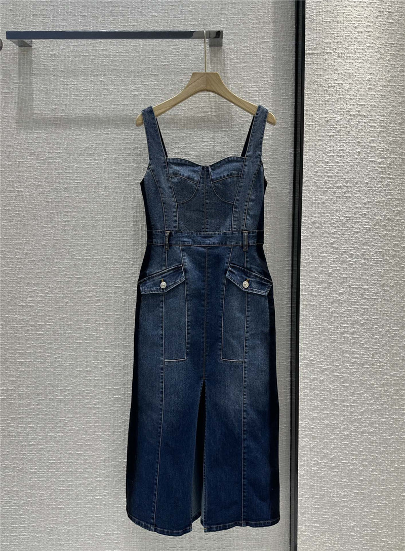 a1exa*der Mcqv*en strapless denim dress replicas clothes