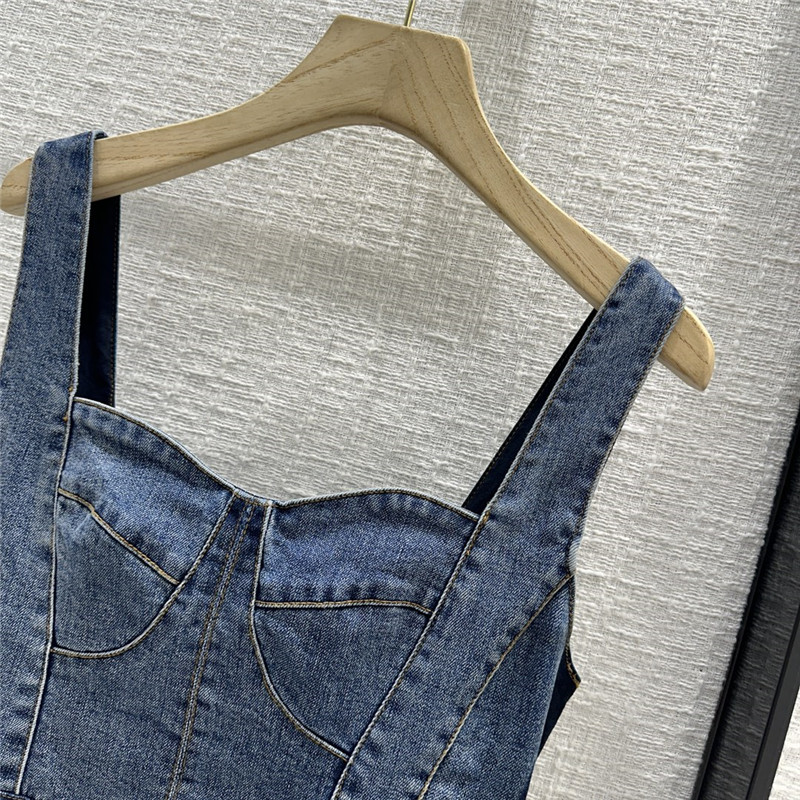 a1exa*der Mcqv*en strapless denim dress replicas clothes