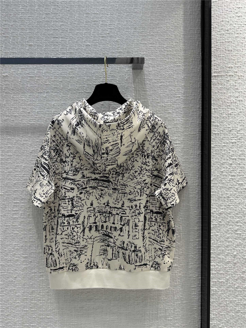 D10r paris street scene printed sweatshirt suit replica clothes