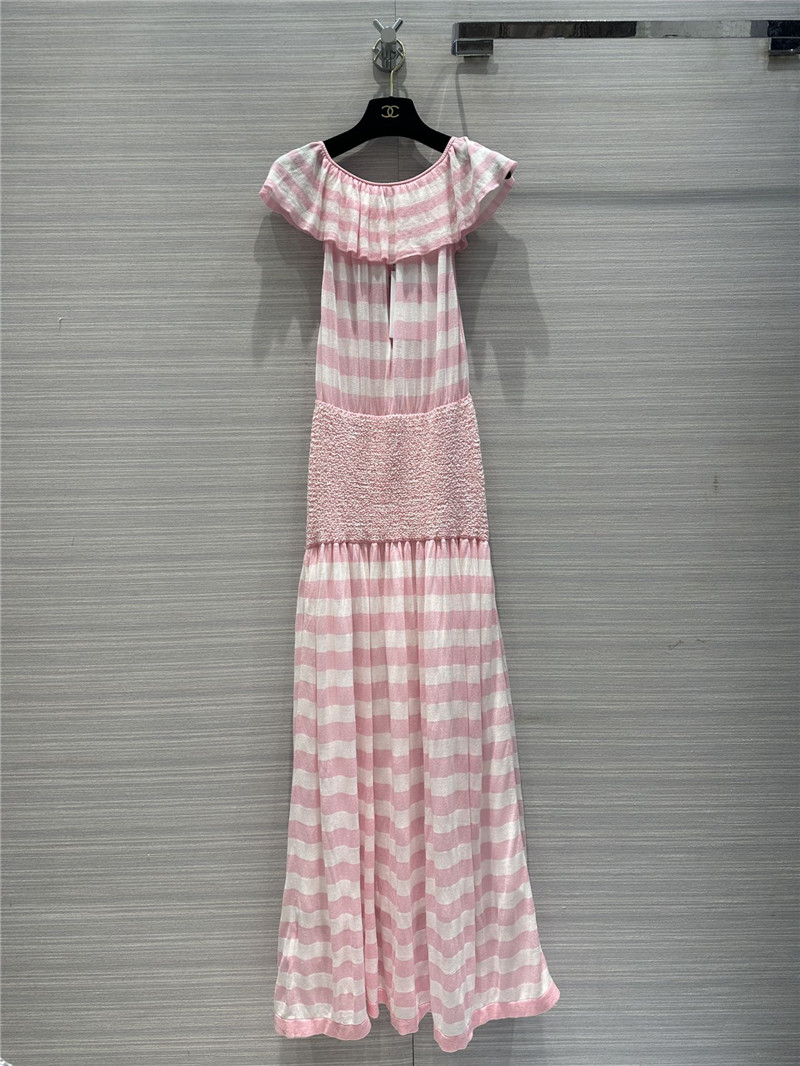 Ch**el striped knitted long skirt replica designer clothes