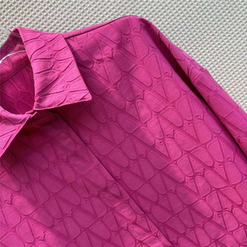 Va1e*ntin0 letter jacquard shirt replica d&g clothing