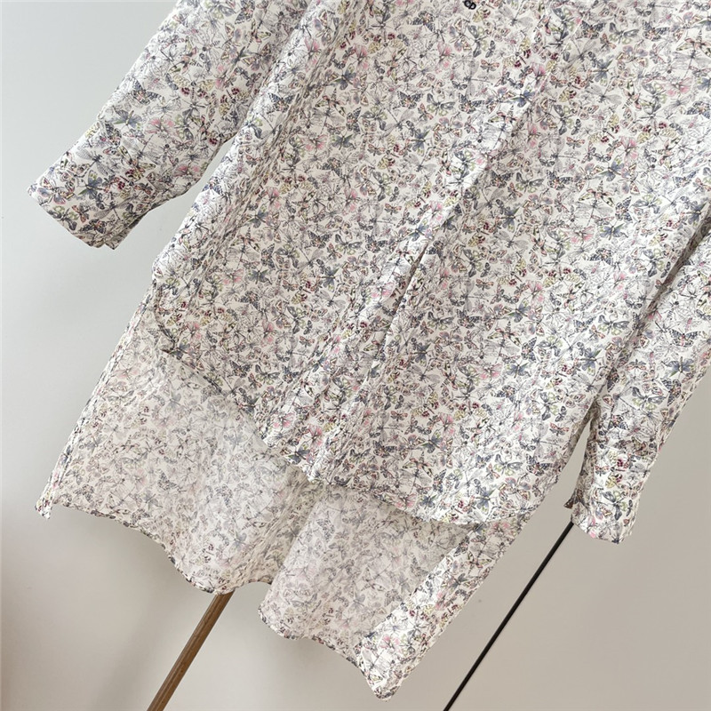 D10r dragonfly print long sleeve shirt replica clothing