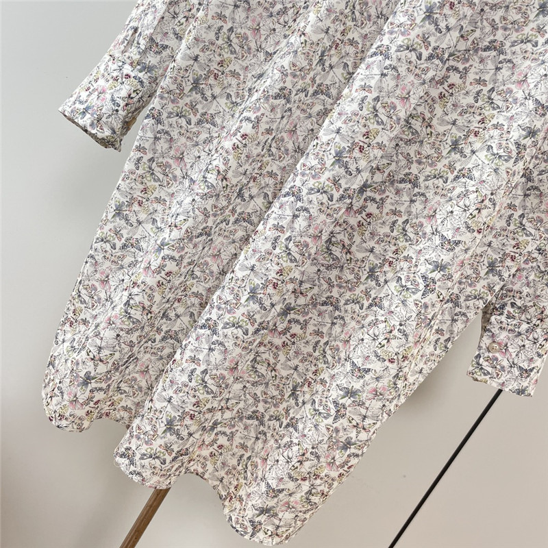 D10r dragonfly print long sleeve shirt replica clothing