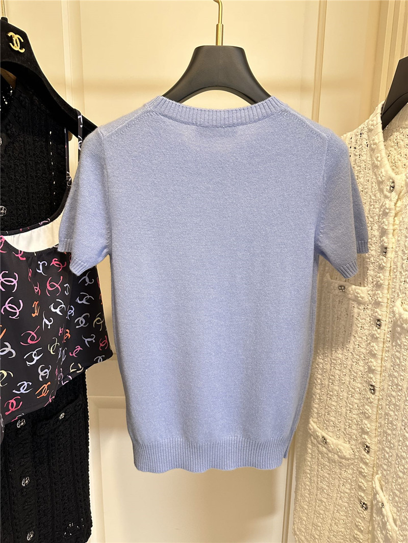 M1um1u cashmere short sleeve replica d&g clothing