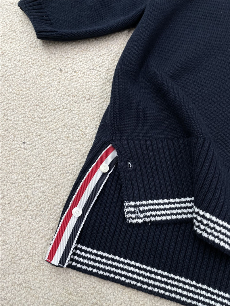 Thombrowne knitted crew neck pullover replica d&g clothing