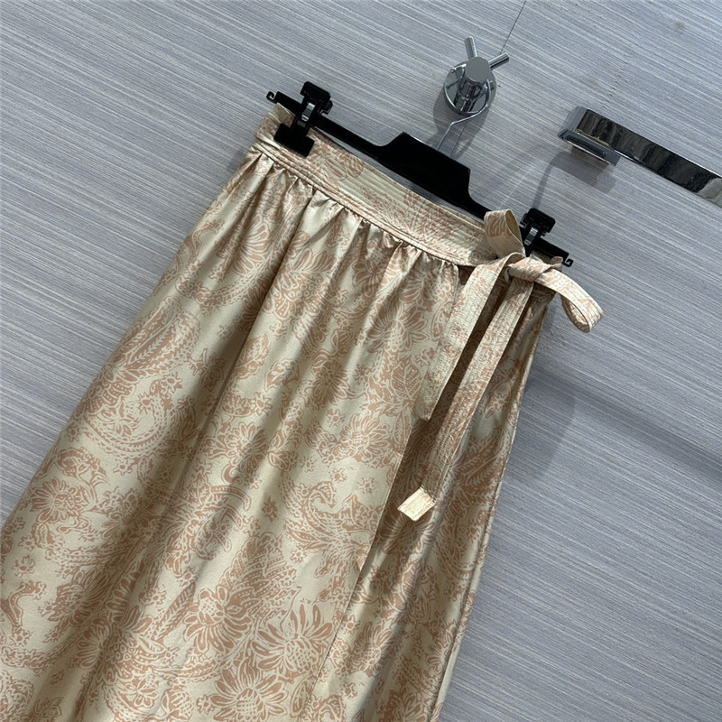L0r0 P1ana mulberry silk strappy long skirt replica clothes