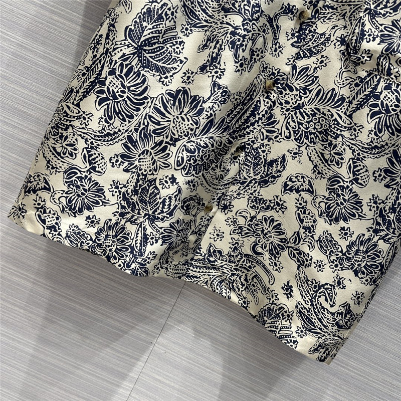 L0r0 P1ana mulberry silk short-sleeved shirt replica d&g clothing