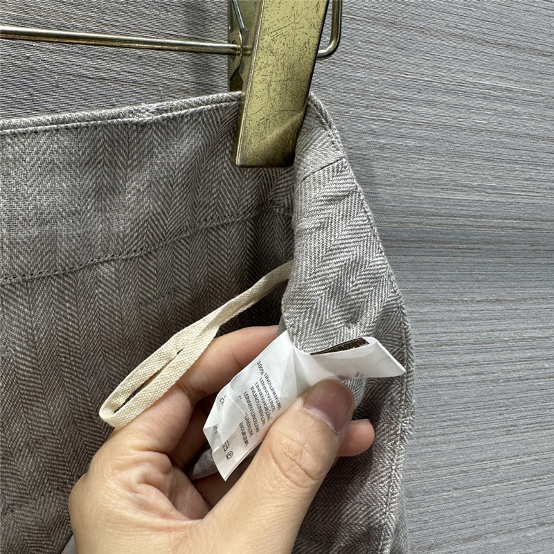 BC herringbone cotton and linen suit pants replica d&g clothing