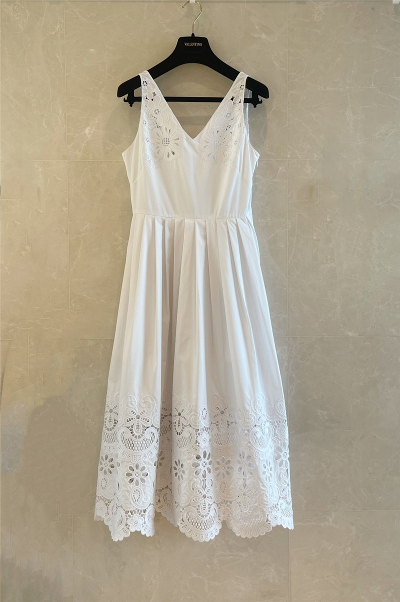 Va1e*ntin0 hollow floral dress replica designer clothes